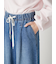【WEB限定00サイズ】ワイドレッグイージーデニムパンツ