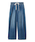【WEB限定00サイズ】ワイドレッグイージーデニムパンツ