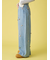 【WEB限定00サイズ】[L.B CANDY STOCK]バリエーションビジューデニムパンツ