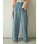 [L.B CANDY STOCK]カットワークビジューデニムパンツ