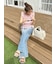 【WEB限定カラー】シャーリングレイヤーフリルトップス