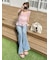 【WEB限定カラー】シャーリングレイヤーフリルトップス
