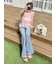 【WEB限定カラー】シャーリングレイヤーフリルトップス
