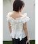 【WEB限定カラー】シャーリングレイヤーフリルトップス