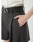 ベルト付きタックショートパンツ
