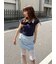 サテンミニスカショートパンツ