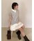 シャツドッキングラッフルワンピース