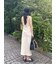 レイヤードカットキャミワンピース