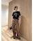 ホイルカーブデニムパンツ