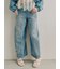 【LILY BROWN×ANNA SUI】バタフライワイドデニムパンツ