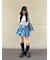 レイヤードフレアミニスカショーパン
