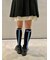 【LILY BROWN×Hearts2Hearts】リボンロゴハイソックス