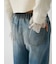 【WEB限定00サイズ】ドレープヘムイージーデニムパンツ