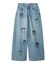 【WEB限定00サイズ】[L.B CANDY STOCK] フラワービジューデニムパンツ