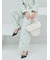 【WEB限定00サイズ】タックワイドクラシックデニムパンツ