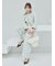 【WEB限定00サイズ】タックワイドクラシックデニムパンツ