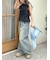 【WEB限定00サイズ】タックワイドクラシックデニムパンツ