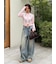 【WEB限定00サイズ】タックワイドクラシックデニムパンツ