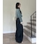 【WEB限定00サイズ】タックワイドクラシックデニムパンツ