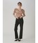 【WEB限定00サイズ】ストレッチセミフレアデニムパンツ