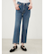 裾段差テーパードデニムパンツ