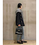 裾段差テーパードデニムパンツ