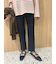 裾段差テーパードデニムパンツ
