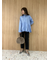 裾段差テーパードデニムパンツ