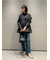 裾段差テーパードデニムパンツ