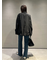 裾段差テーパードデニムパンツ