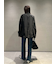 裾段差テーパードデニムパンツ