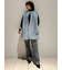 センター削りセミフレアデニムパンツ