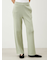 ストレートワイドリブニットパンツ