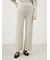 ストレートワイドリブニットパンツ