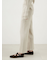 ストレートワイドリブニットパンツ
