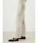 ストレートワイドリブニットパンツ