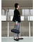 裾段差テーパードデニムパンツ