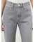 裾段差テーパードデニムパンツ