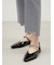 裾段差テーパードデニムパンツ