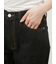 裾段差テーパードデニムパンツ
