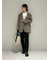 裾段差テーパードデニムパンツ