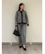裾段差テーパードデニムパンツ