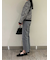 裾段差テーパードデニムパンツ