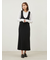 【セットアイテム】リブニットセットUネックニットワンピース