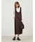【セットアイテム】リブニットセットUネックニットワンピース