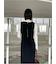 【セットアイテム】リブニットセットUネックニットワンピース