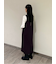 【セットアイテム】リブニットセットUネックニットワンピース