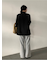 ルーズフィットタックワイドスウェットパンツ