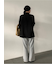 ルーズフィットタックワイドスウェットパンツ