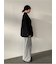 ルーズフィットタックワイドスウェットパンツ